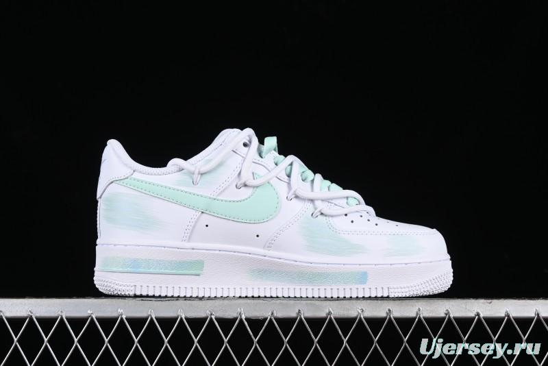 Nike Air Force 1 '07 Low Anime Themed Custom Swoosh Strap Casual Sneakers - ZH0316-023