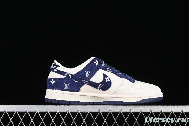Nike SB Dunk Low LV Collaboration Anniversary Customized Low-Top Casual Sneakers - XD6188-029