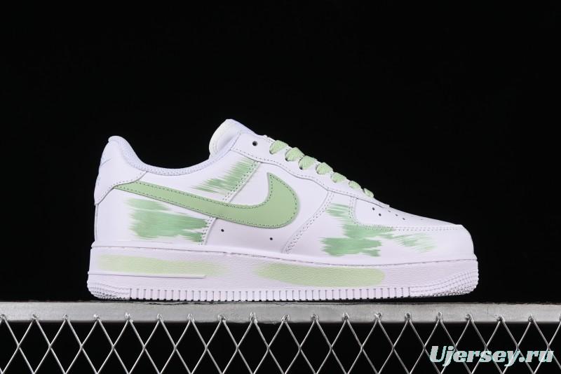 Nike Air Force 1 '07 Low Custom Hand-Painted Anime Theme with Swoosh Shadow and Strap - CW2288-111
