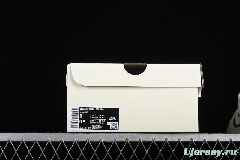 Nike SB Dunk Low Hermes Collaboration - Beige Swoosh Anniversary High-End Custom Low-Top Casual Skate Shoes - XD6188-038