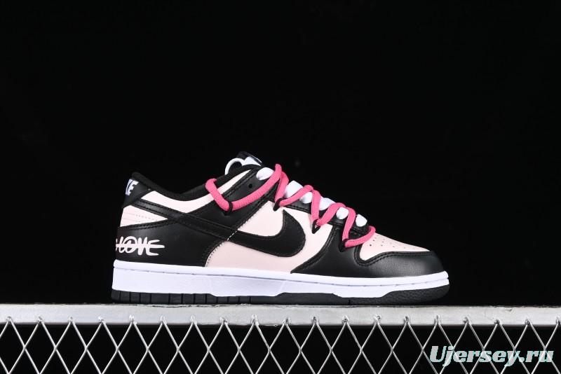 Nike Dunk Low SB Raspberry Mousse Pink Strap Casual Skate Shoes - CW1590-100