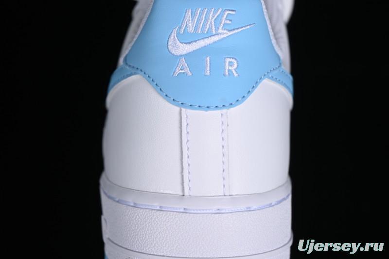 Nike Air Force 1 '07 Low White Blue Casual Sneakers - FQ4296-100