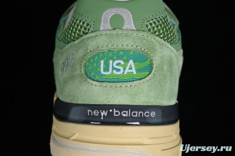 New Balance Made In USA M993 Series Classic Retro Running Shoes - U993GW