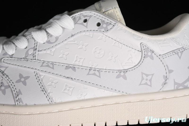 Nike Air Jordan 1 Low OG SP Travis Scott x Fragment Design Collaboration Sneakers - LX1988-700