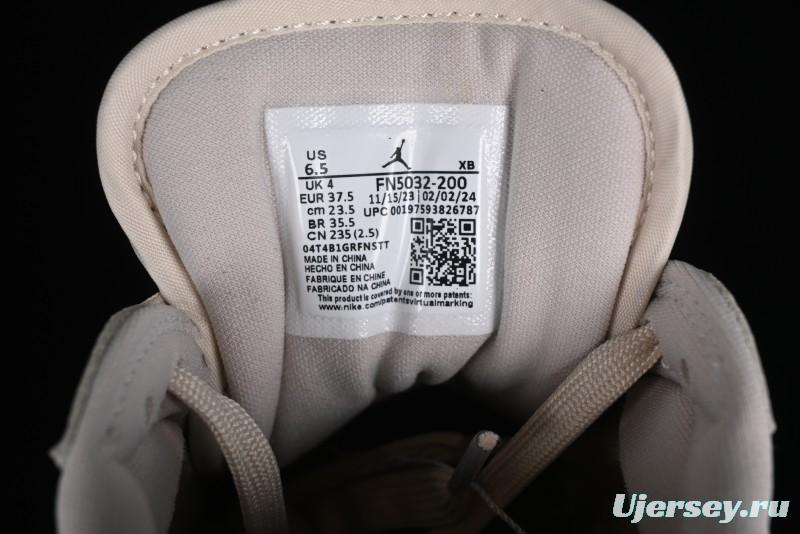 Nike Air Jordan 1 Low "Method of Make" Casual Sneakers in White Gold - FN5032-200