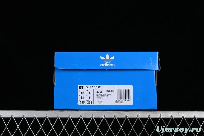 Adidas Originals SL 72 Retro Running Shoes with Ecotex Tongue and EVA Midsole - IE3428