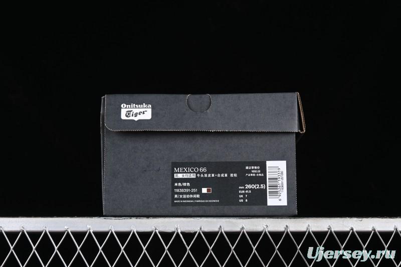 Onitsuka Tiger Mexico 66 Low-Top Leather Sneakers for Casual Running - 1183B391-251