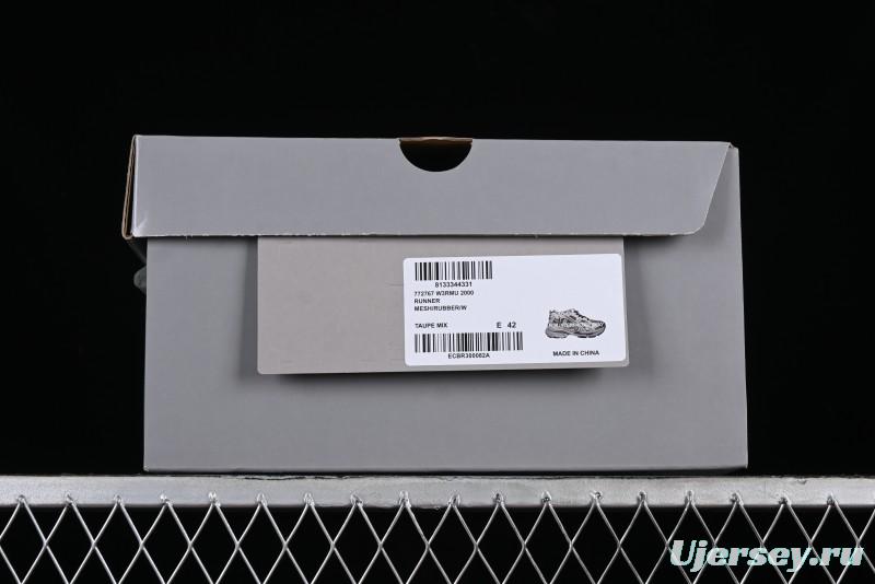 Balenciaga Runner Kith Four Color Retro Casual Sneakers - W3RMU2000