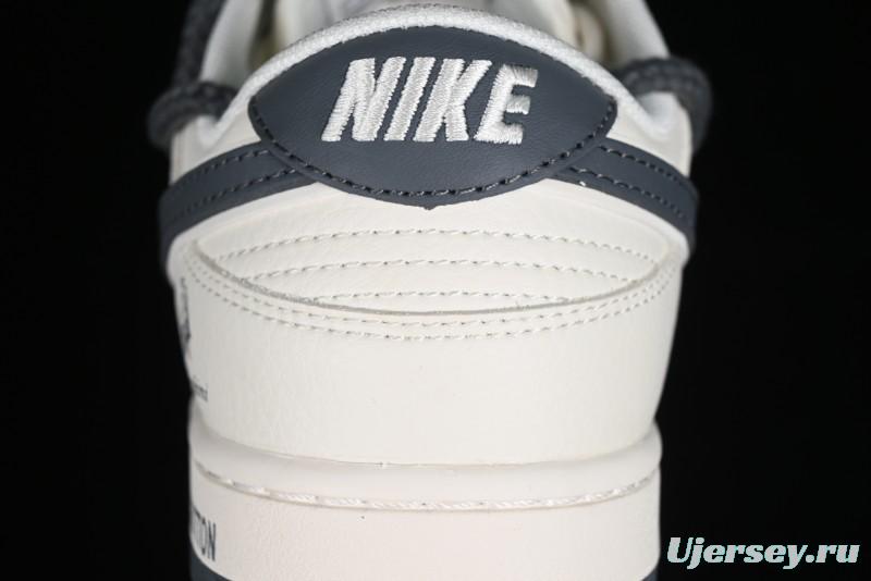 Nike SB Dunk Low LV Collaboration - Straps Lamborghini Off White Dark Grey Swoosh Anniversary High-End Custom Low-Top Casual Sneakers - SJ2068-262