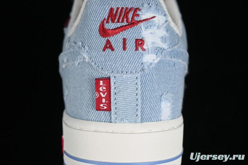 Levi's x Nike Air Force 1 '07 Low Denim Casual Sneakers - CH2211-168