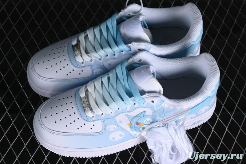 Nike Air Force 1 Low Witch Collaboration Custom Leather Sneakers with Full-Length Air Cushion - CW2288-111
