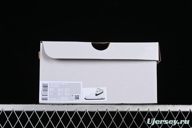 Nike Air Force 1 '07 Mid Casual Sneakers in White/Black - DV0806-101