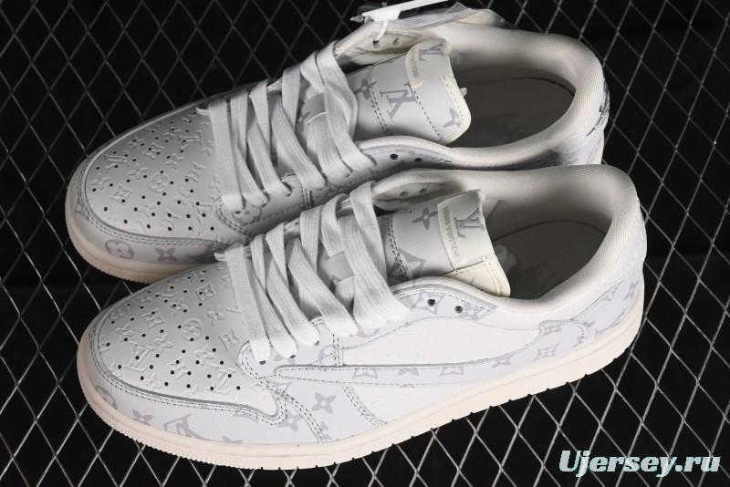 Nike Air Jordan 1 Low OG SP Travis Scott x Fragment Design Collaboration Sneakers - LX1988-700