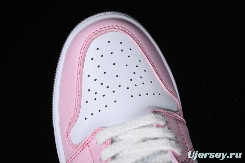 Nike Air Jordan 1 Low "White/Pink Foam/Glacier Blue" Casual Sneakers - HM3706-141