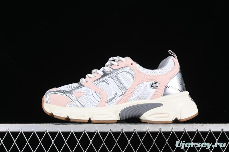 Dior Chrono Round Toe Lace-Up Lifestyle Casual Running Sneakers - 15U PINK