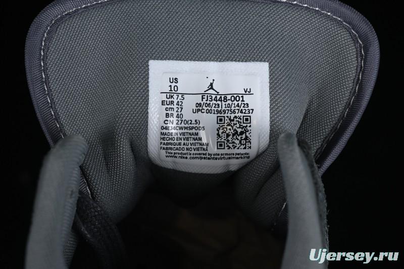 Nike Air Jordan 1 Mid Basketball Shoes in Space Gray - FJ3448-001