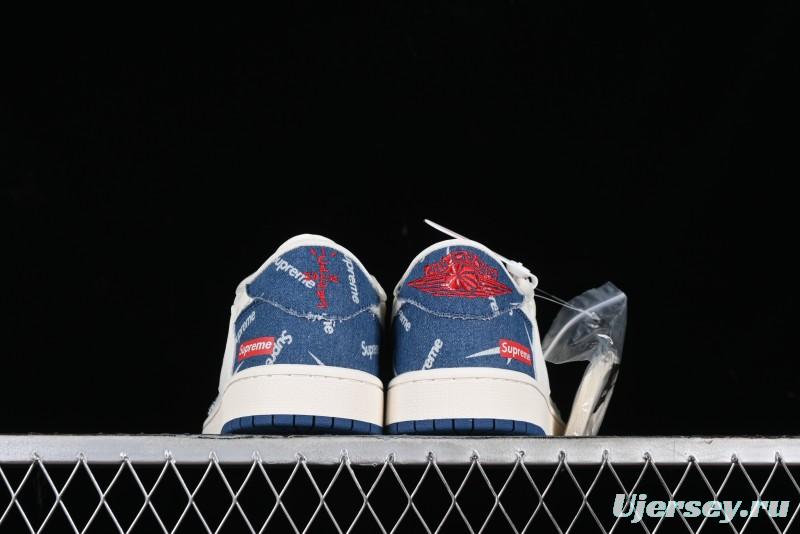 Nike Air Jordan 1 Low OG SP Travis Scott x Fragment Design Collaboration Sneakers - LJ5188-001