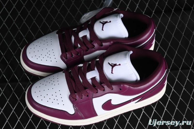 Nike Air Jordan 1 Low AJ1 White Rose Pink Low Top Casual Sneakers DC0774-161