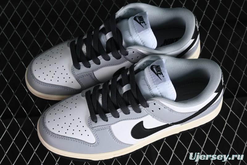 Nike Dunk Low SB Light Smoke Grey White Grey Casual Skate Shoes - DD1503-117