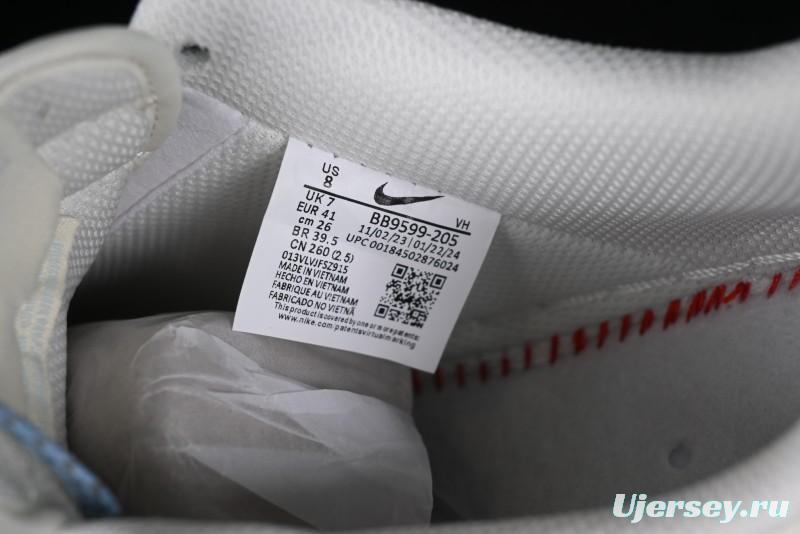 Nike Air Force 1 '07 Low Supreme Stone Island Collaboration - Sky Blue Casual Sneakers - BB9599-205