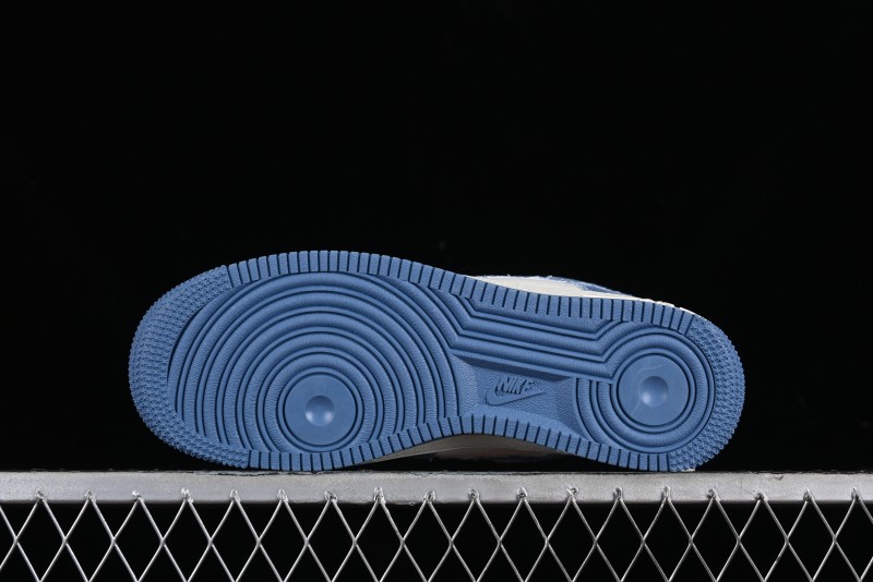 Nike Air Force 1 '07 Low LV Collaboration - Denim Double Swoosh Low-Top Casual Sneakers - HD1968-028
