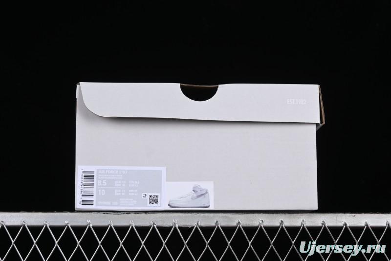Nike Air Force 1 '07 Mid Casual Sneakers in White-Grey - DV0806-100