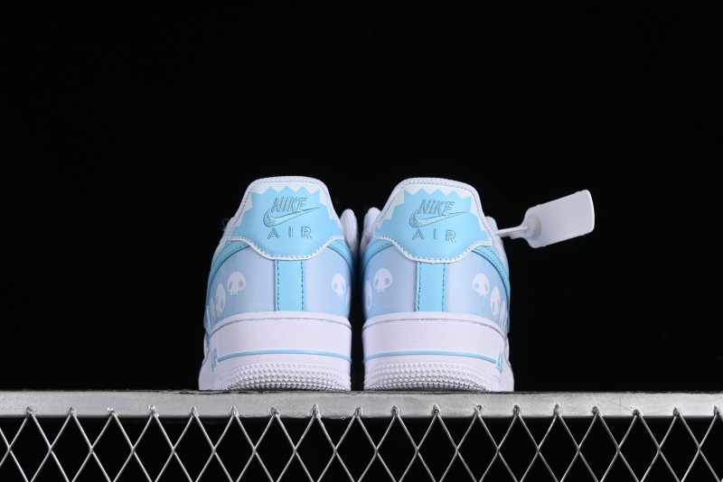 Nike Air Force 1 Low Witch Collaboration Custom Leather Sneakers with Full-Length Air Cushion - CW2288-111