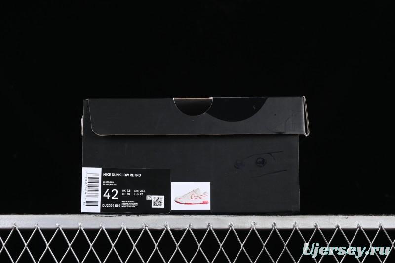 Nike SB Dunk Low Supreme Collaboration - Beige Red Mini Swoosh Anniversary Custom Low-Top Casual Skate Shoes - DJ2024-004