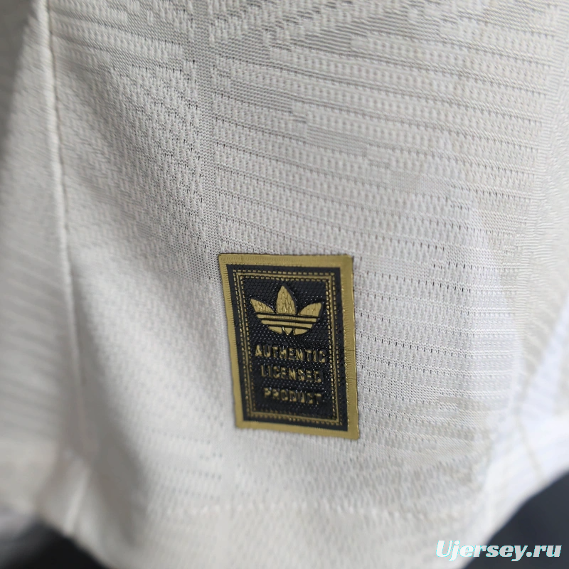 25/26 Player Version Bayern Munich White Diamond Pattern POLO Special Jersey