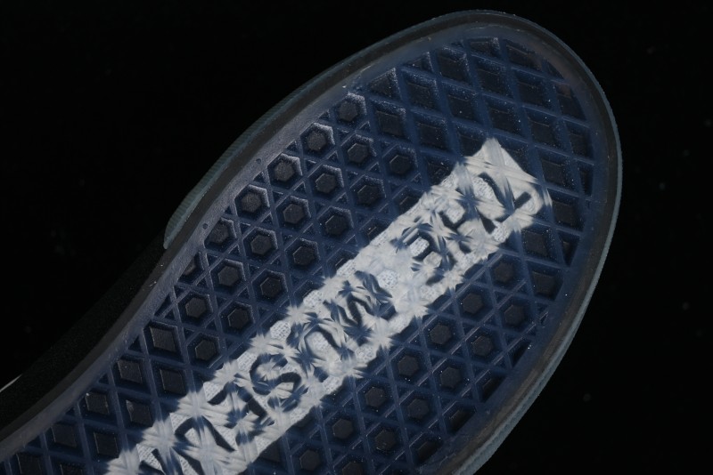 Vans Slip-On Classic Collaborative Hand-Painted Graffiti with Pink Accents and Crystal Outsole Checkerboard Slip-On - VN000CT5BPA