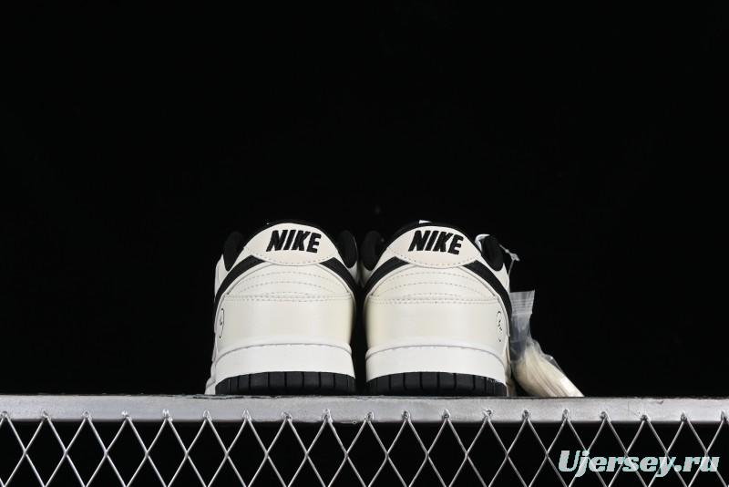 Nike SB Dunk Low Lightning Collaboration Off-White Black Starry Sky Anniversary High-End Custom Low-Top Casual Skate Shoes - XD1688-015