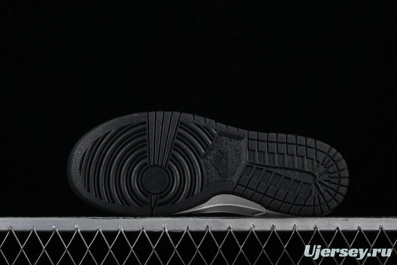 Nike SB Dunk Low LV Collaboration - Beige Black Denim Floral Anniversary High-End Custom Low-Top Casual Skate Shoes - XB3802-358