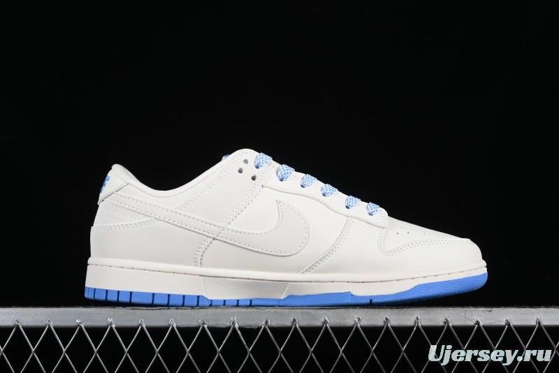 Nike SB Dunk Low LV Collaboration - Beige Navy Anniversary High-End Custom Low-Top Casual Skate Shoes - XX2025-322