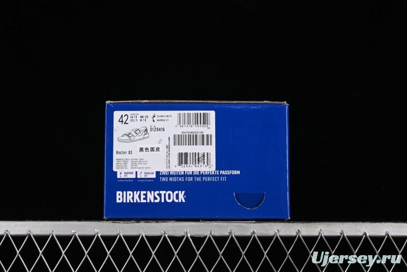 Birkenstock Birkenstock Sandals Series Black Leather with Soft Cushioning Cork Midsole - T.D4
