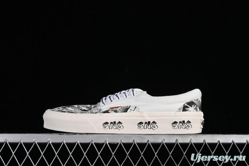 Vans OG Classic Slip-On LX & OG Era LX Sneakersntuff LA Graffiti Collaboration Low-Top Skate Shoes - VN000EYEBPJ