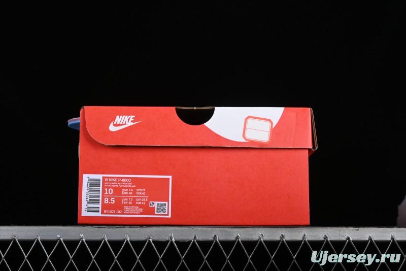 Nike P-6000 PRM Retro Casual Sneakers with Lightweight Design - BV1021-102