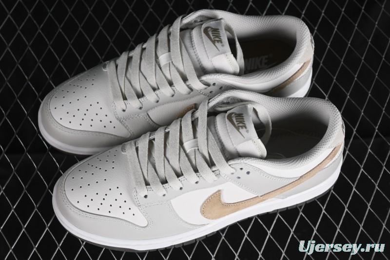 Nike Dunk Low SB Casual Sneakers in Light Grey/Khaki - FJ4188-001