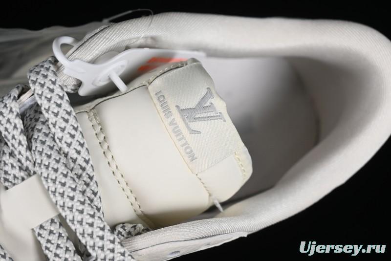 Nike Air Jordan 1 Low OG SP Travis Scott x Fragment Design LV Washed Blue Denim Casual Sneakers - SJ2068-007