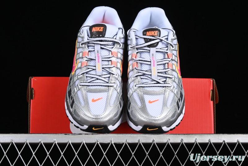 Nike P-6000 Retro Casual Sport Dad Shoes with Layered Design - BV1021-100