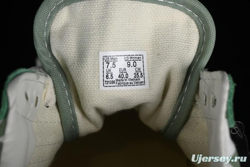 Vans Old Skool Reissue 136 Checkerboard Green Retro Canvas Shoes - VN000MT6V0N