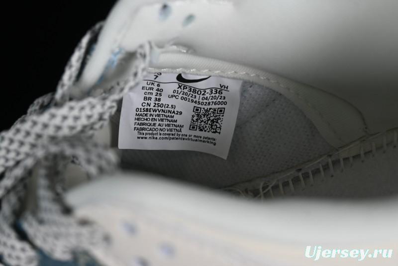 Nike SB Dunk Low LV Collaboration - Light Blue Denim Anniversary High-End Custom Low-Top Casual Skate Shoes - XP3802-336