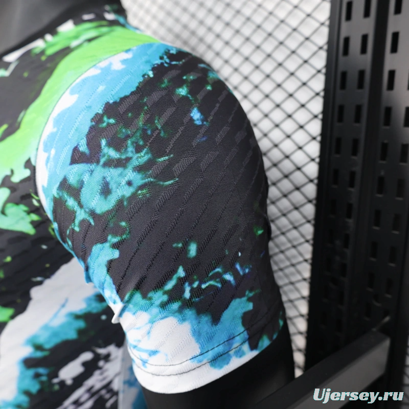 25/26 Player Version Real Madrid Black Splash Art Special Edition Jersey