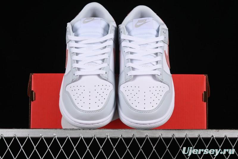 Nike SB Dunk Low White Grey Pink Skateboarding Shoes - HF0730-160