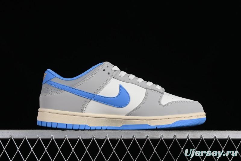 Nike Dunk Low SB "Athletic Department" Grey Blue Leather Skateboarding Shoes - FN7488-133