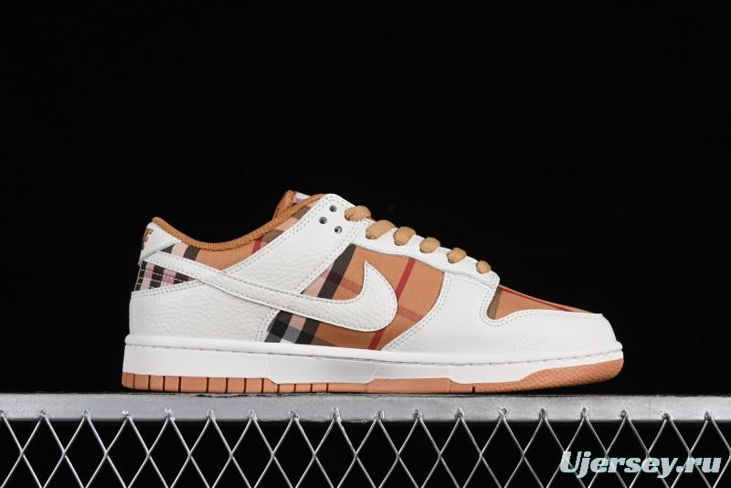 Nike SB Dunk Low Supreme Collaboration - Plaid Colorway SB Low Top Casual Skateboarding Shoes - SU1853-513
