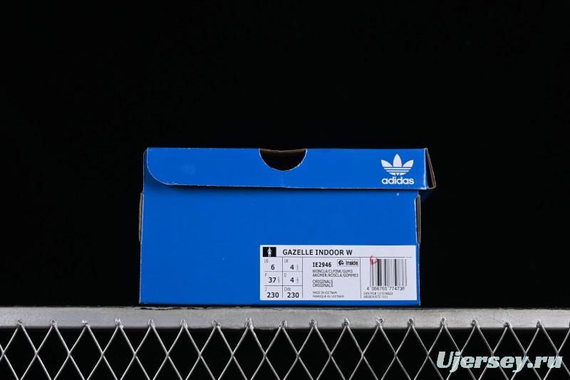 Adidas Originals Gazelle Indoor IE2946 Retro Casual Slip-Resistant Low-Top Skate Shoes
