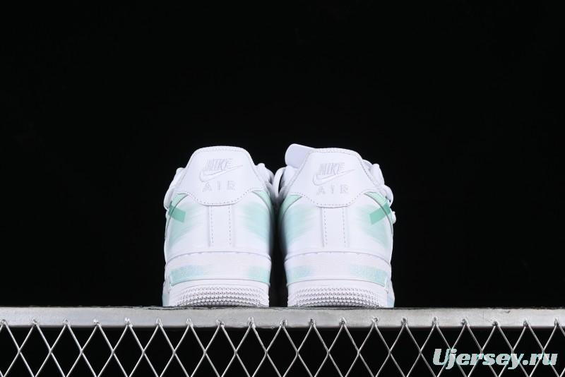 Nike Air Force 1 '07 Low Anime Themed Custom Swoosh Strap Casual Sneakers - ZH0316-023