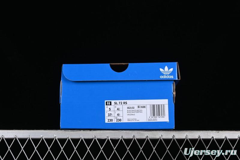 Adidas Originals SL 72 RS Retro Running Shoes with Ecotex Tongue and EVA Midsole - IG2132