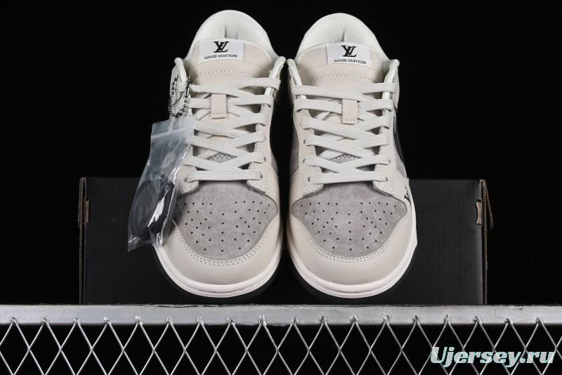 Nike Dunk Low LV Collaboration High-End Custom SB Low-Top Casual Skate Shoes - FC1688-400