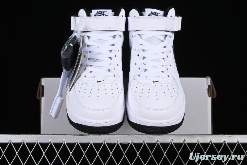 Nike Air Force 1 '07 Mid Casual Sneakers in White/Black - DV0806-101